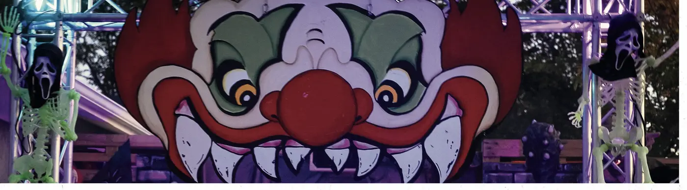 The clown tunnel entrance